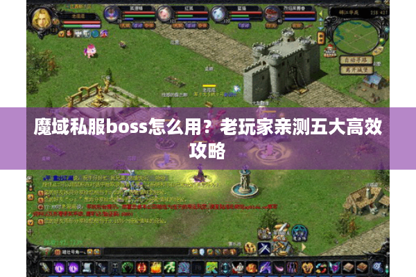 魔域私服boss怎么用？老玩家亲测五大高效攻略