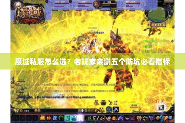 魔域私服怎么选？老玩家亲测五个防坑必看指标